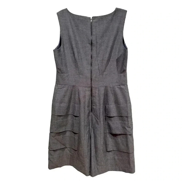 Gianni Bini Women's Gray Sheath Knee Length Boat Neck Dress Size 12 - Picture 2 of 4